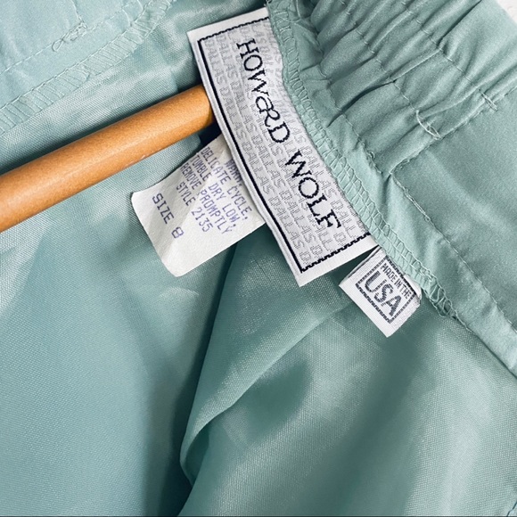 VINTAGE | 1980’s Howard Wolf Pastel Mint Preppy Classic Retro Jacket Skirt Suit - Picture 5 of 12